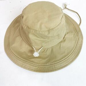Hatiis Tan Wide Brim Sun Protection Breathable Cotton Hat Size M/L